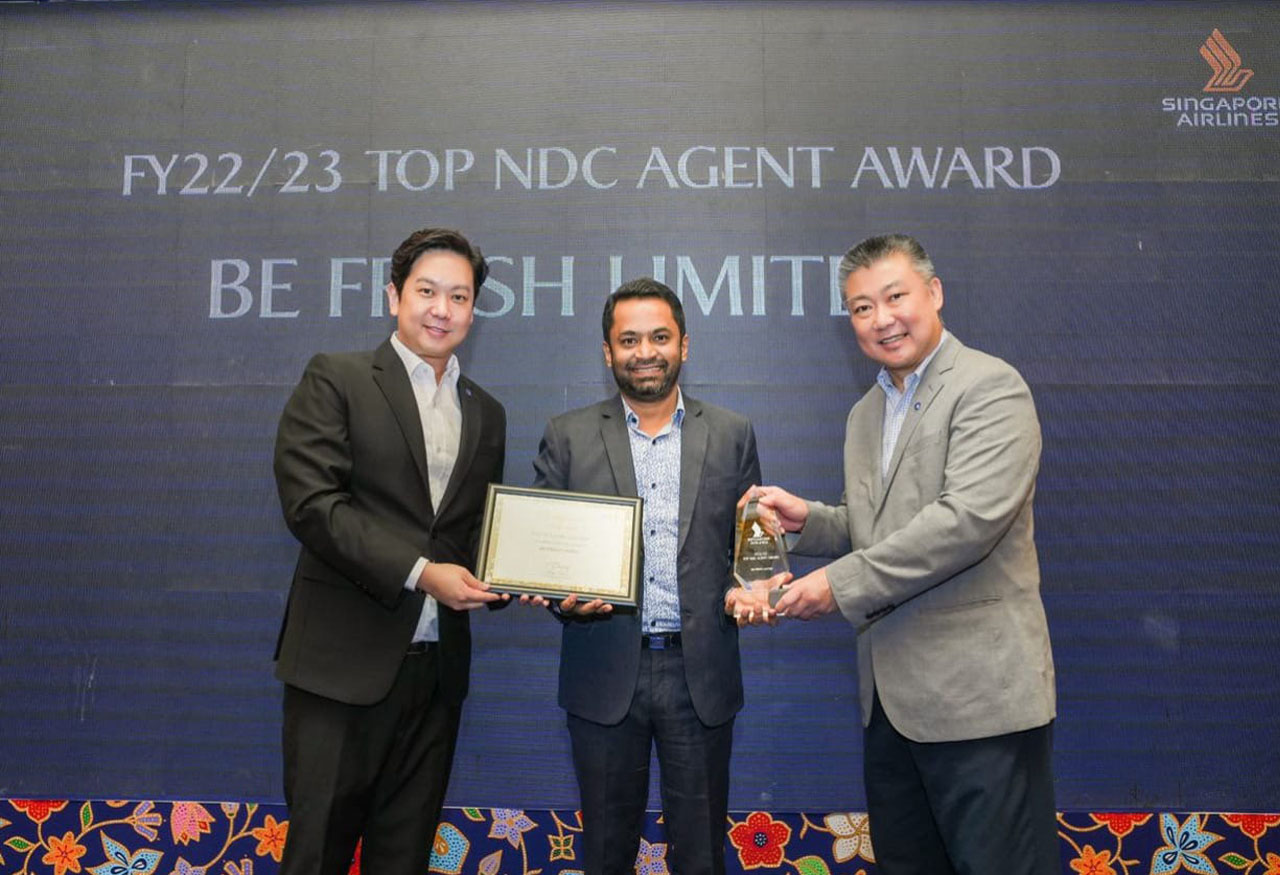 Singapore Airlines Top NDC Agent Award